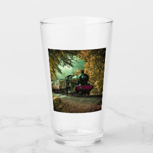 Copo De Pint Folhas de queda da locomotiva do comboio