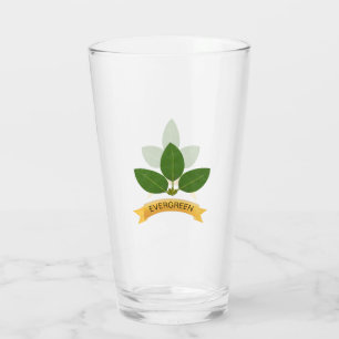 Copo De Pint Folhas Verdes Modernas