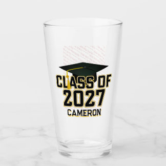 Copo De Pint Formatura da turma de 2027 de Letterman em foto