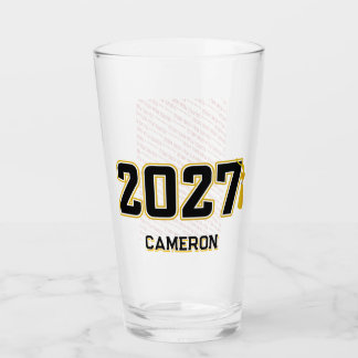 Copo De Pint Formatura da turma de 2027 de Letterman em foto