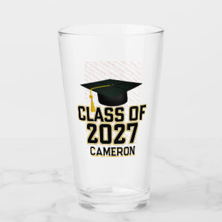 Copo De Pint Formatura da turma de 2027 de Letterman em foto