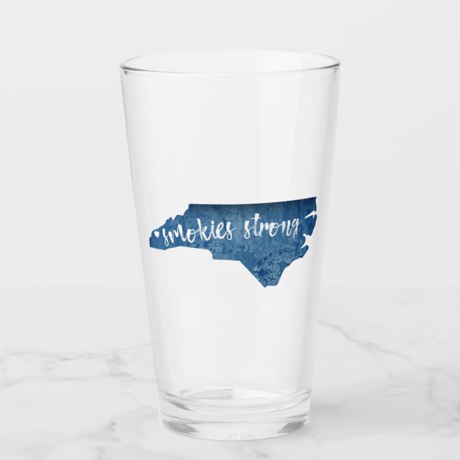 Copo De Pint Forte enfumaçado da Carolina do Norte em Madeira G (Frente)