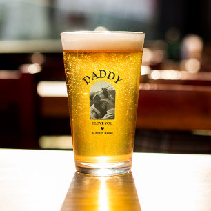 Copo De Pint Foto Arqueada Legal   Eu Amo Você Vidro