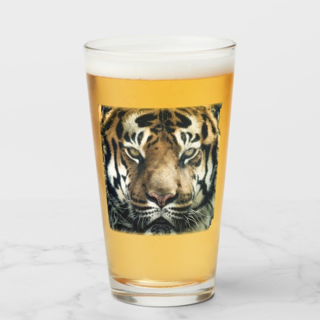 Copo De Pint Foto Bengala Tiger Face (Frente (Preenchido))