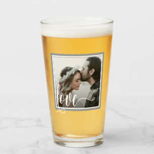 Copo De Pint Foto do Script de Amor da Cinza Moderna