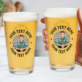 Copo De Pint Foto e Texto Personalizados