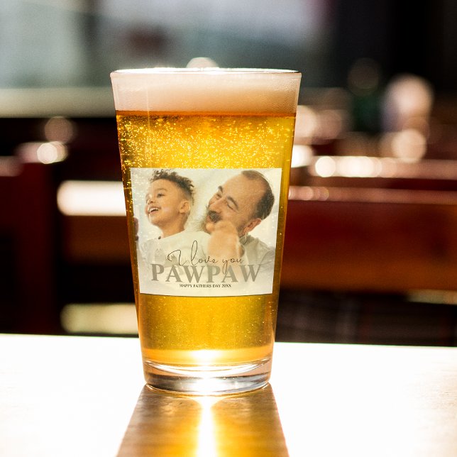 Copo De Pint Foto Personalizada de Papai (Criador carregado)