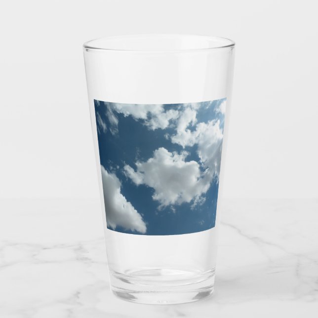 Copo De Pint Fotografia Abstrata de Céu Nublado (Frente)