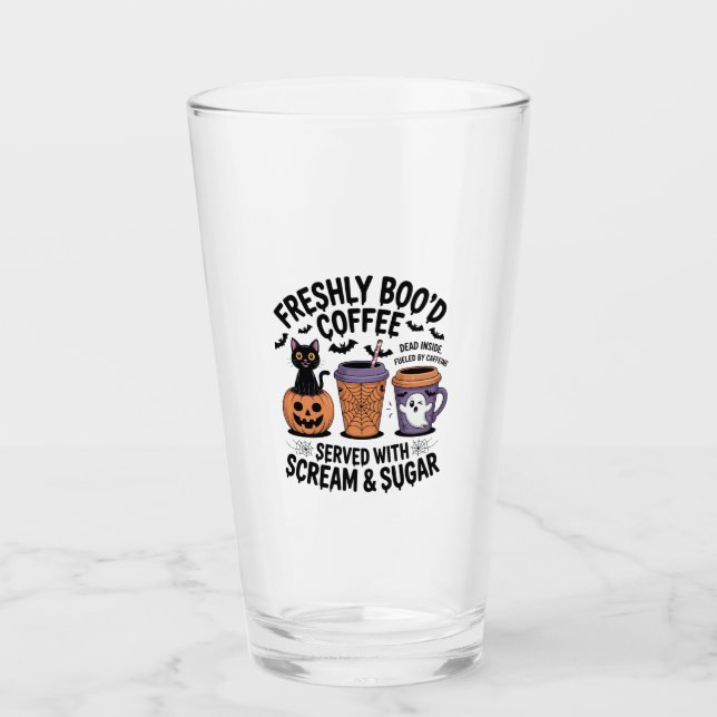 Copo De Pint Freshly Boo Coffee Halloween (Frente)