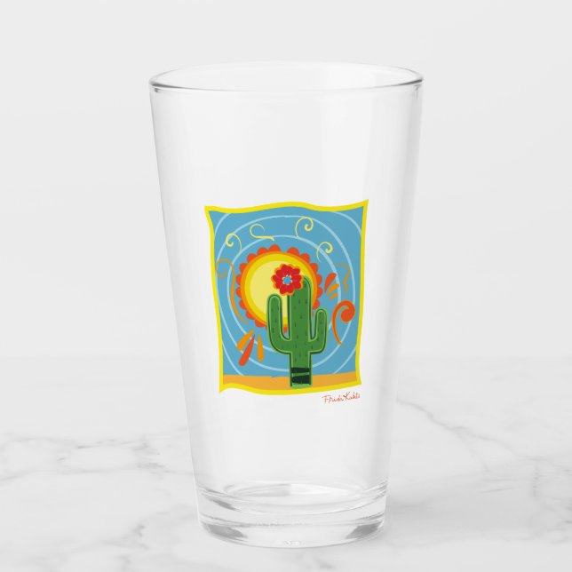 Copo De Pint Frida Kahlo Cactus Graphic (Frente)