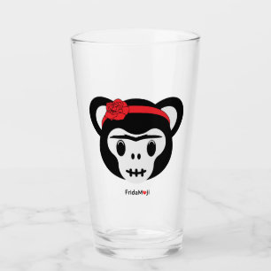 Copo De Pint Frida Kahlo FridaMoji - dia do macaco inoperante