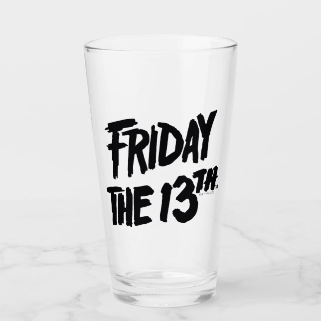 Copo De Pint Friday the 13th | Stacked Painted Logo (Frente)