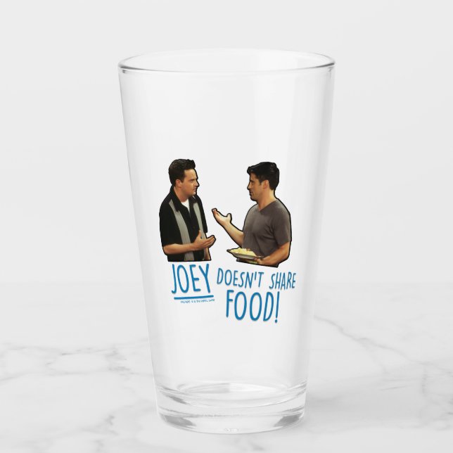 Copo De Pint FRIENDS™ | Joey Não Divide Comida! (Frente)