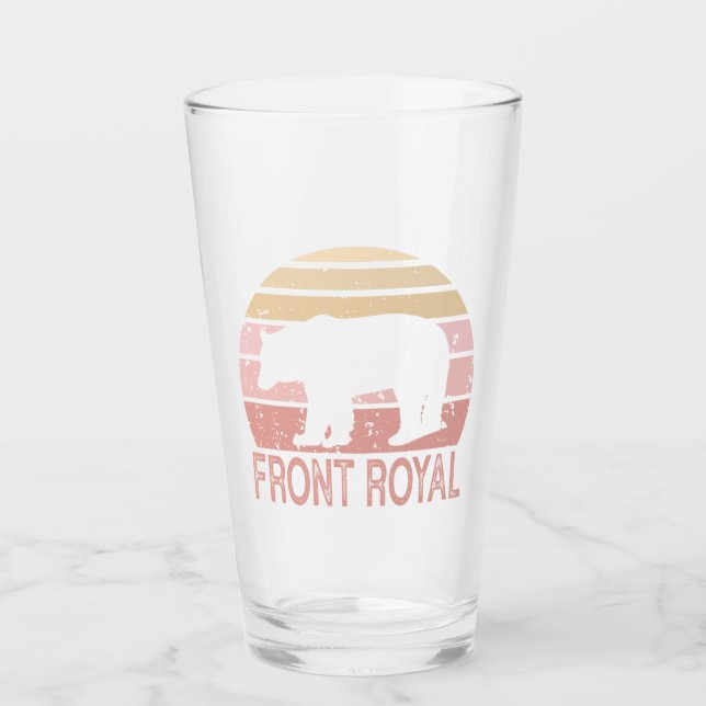 Copo De Pint Front Royal Virginia Retro Bear (Frente)