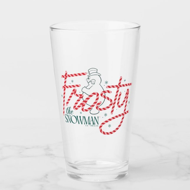 Copo De Pint Frosty the Snowman Candy Cane Logo (Frente)