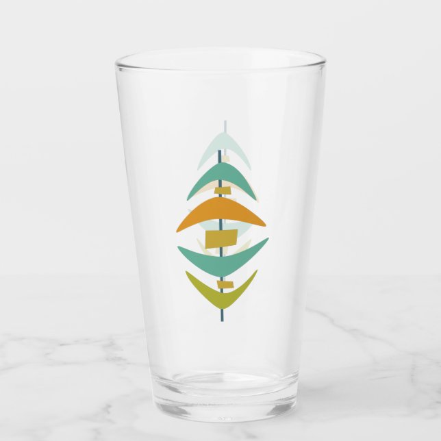 Copo De Pint Funky Boomerang Meio século Moderno (Frente)