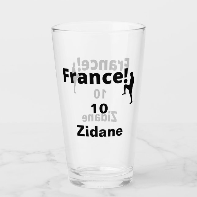 Copo De Pint Futebol da França, personalizável (Frente)