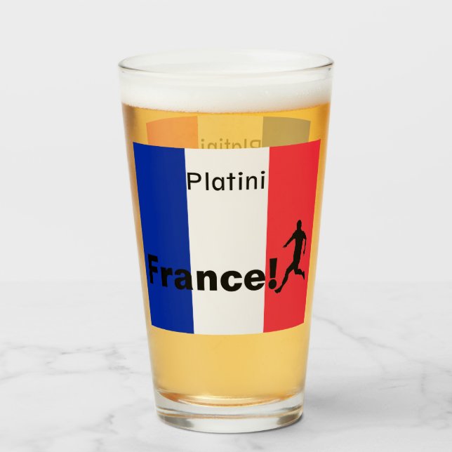 Copo De Pint Futebol da França, personalizável (Frente (Preenchido))