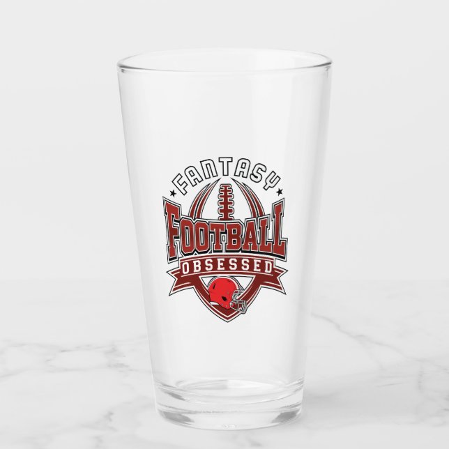 Copo De Pint Futebol de Fantasy Obcecado Liga FFL (Frente)
