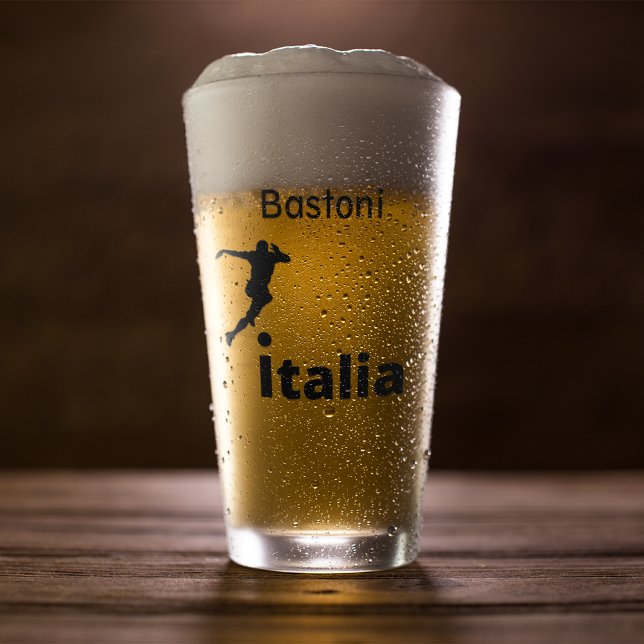 Copo De Pint Futebol Itália, personalizável (Criador carregado)