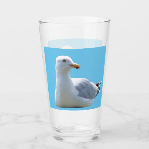Copo De Pint Gaivota Costeira Relaxada Deitada Arte da Vida Sel
