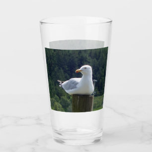 Copo De Pint Gaivota Costumizável em Repouso Oceano Natureza Pá