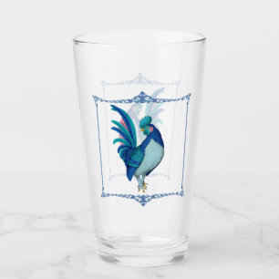 Copo De Pint Galo de Fazenda em Estilo Francês Azul Turquesa Ro