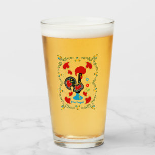 Copo De Pint Galo Tradicional de Portugal em preto
