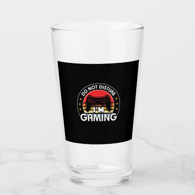 Copo De Pint Gamer Gift | Eu Jogo Não Incomodar (Frente)