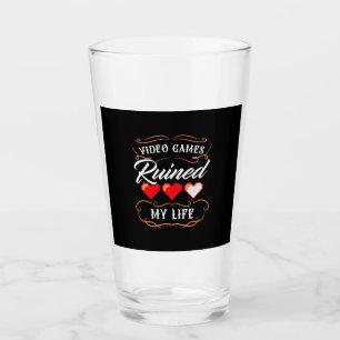 Copo De Pint Gamer Gift Videos games Arruinaram minha vida
