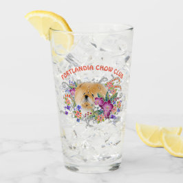 Copo De Pint GARDEN DANCE Chow16 onças de vidro personalizado