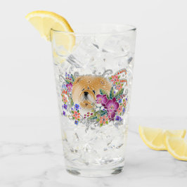 Copo De Pint GARDEN DANCE Chow, frente e design de vidro de 16