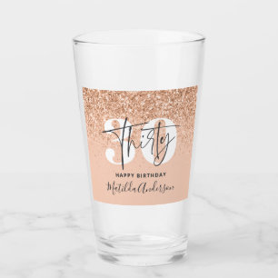 Copo De Pint Garota brilhante aniversário de 30 anos