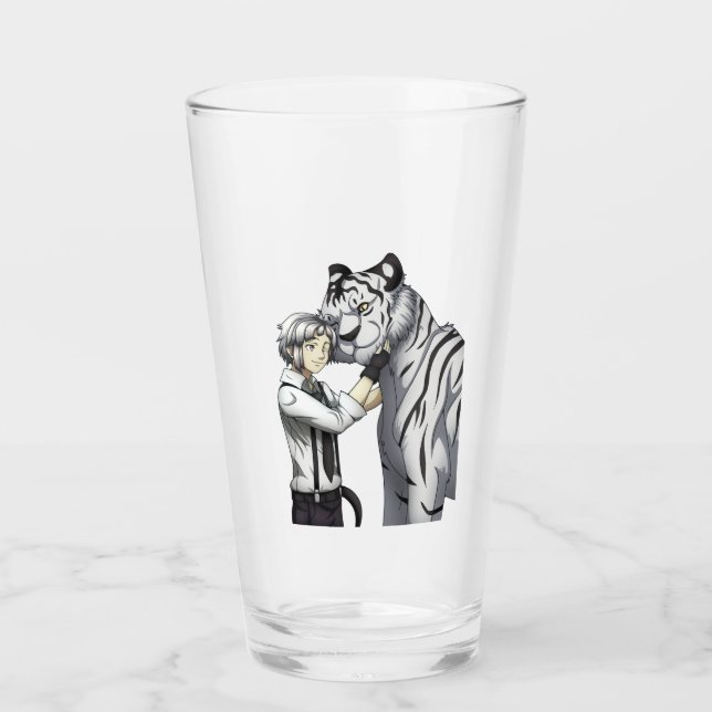 Copo De Pint Garoto com Tigre Branco (Frente)