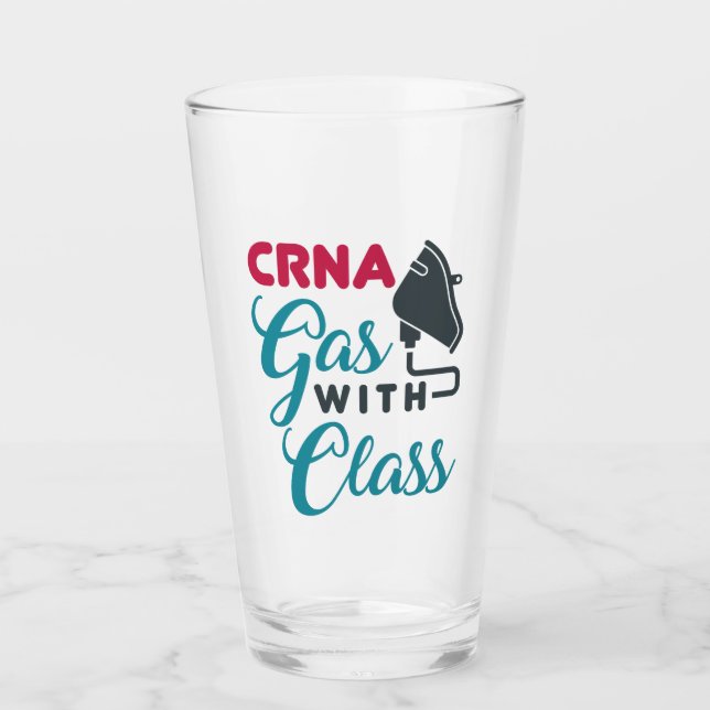 Copo De Pint Gás CRNA com Apreciação Engraçada de Classe (Frente)