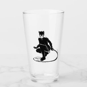 Copo De Pint Gata Borralheira Pose de Pincel de Tinta