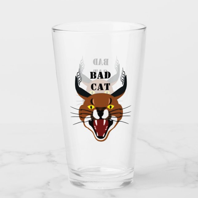 Copo De Pint Gato Caracal Mau (Frente)