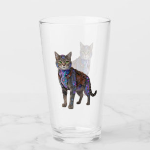 Copo De Pint Gato Circuito Cyberpunk – Fera da Tecnologia Neon