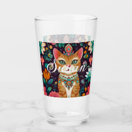 Copo De Pint Gato Coroado Bijuteria