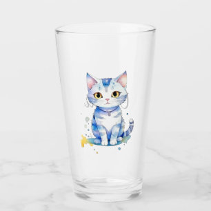 Copo De Pint Gato de aquarela (gatinho) design
