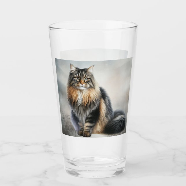 Copo De Pint Gato de Graça e Beleza (Frente)