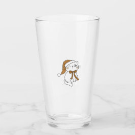 Copo De Pint Gato de Inverno Piscando