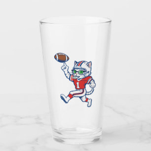 Copo De Pint Gato engraçado jogador de futebol americano