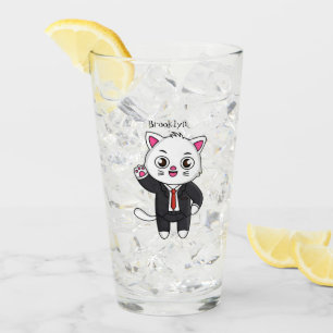 Copo De Pint Gato gatinho bonito em desenho animado