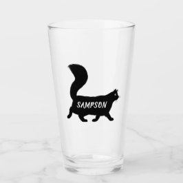 Copo De Pint Gato Negra Andando | Personalizado do Lover do Gat