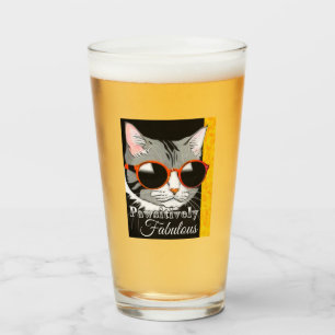 Copo De Pint Gato Pawsitivamente Fabuloso