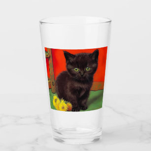 Copo De Pint Gato Preto do Estilo Van Gogh