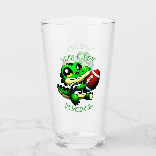 Copo De Pint Gator de Festa de Futebol do vamos Play (Frente)