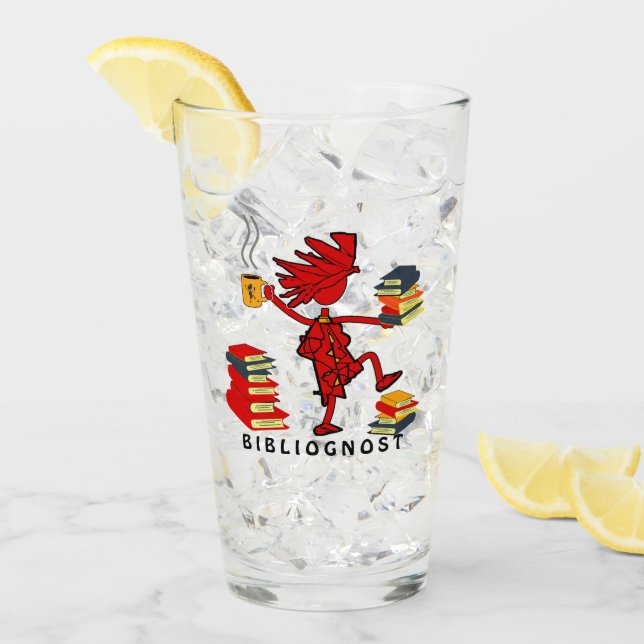 Copo De Pint Gatos Adoram Livros (Gelo frontal)