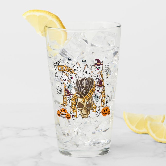 Copo De Pint Gatos Mau bonitos e Engraçados (Gelo frontal)